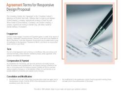 Agreement Terms For Responsive Design Proposal Ppt Powerpoint Images