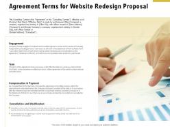 Agreement terms for website redesign proposal ppt powerpoint presentation pictures slides