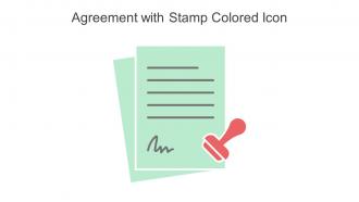 Agreement With Stamp Colored Icon In Powerpoint Pptx Png And Editable Eps Format