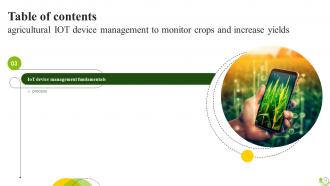 Agricultural IoT Device Management To Monitor Crops And Increase Yields Complete Deck IoT CD V Visual Designed