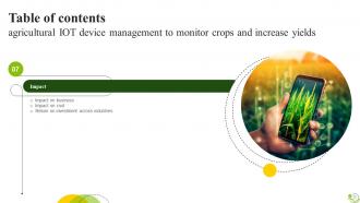 Agricultural IoT Device Management To Monitor Crops And Increase Yields Complete Deck IoT CD V Informative Colorful