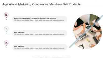 Agricultural Marketing Cooperative Members Sell Products In Powerpoint And Google Slides Cpb