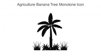 Agriculture Banana Tree Monotone Icon In Powerpoint Pptx Png And Editable Eps Format