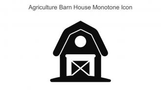 Agriculture Barn House Monotone Icon In Powerpoint Pptx Png And Editable Eps Format