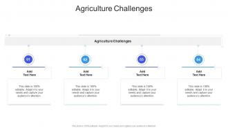 Agriculture Challenges In Powerpoint And Google Slides Cpb