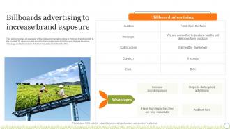Agriculture Crop Marketing Billboards Advertising To Increase Brand Exposure Strategy SS V