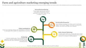 Agriculture Crop Marketing Farm And Agriculture Marketing Emerging Trends Strategy SS V