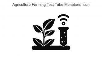 Agriculture Farming Test Tube Monotone Icon In Powerpoint Pptx Png And Editable Eps Format