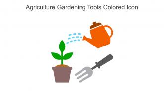 Agriculture Gardening Tools Colored Icon In Powerpoint Pptx Png And Editable Eps Format