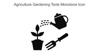 Agriculture Gardening Tools Monotone Icon In Powerpoint Pptx Png And Editable Eps Format