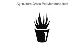 Agriculture Grass Pot Monotone Icon In Powerpoint Pptx Png And Editable Eps Format
