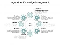 Agriculture knowledge management ppt powerpoint pictures background designs cpb