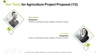 Agriculture project proposal powerpoint presentation slides