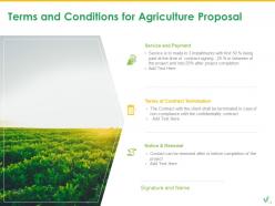 Agriculture Proposal Template Powerpoint Presentation Slides