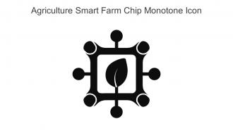 Agriculture Smart Farm Chip Monotone Icon In Powerpoint Pptx Png And Editable Eps Format