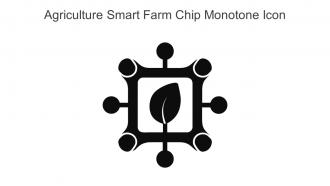 Agriculture Smart Farm Chip Monotone Icon In Powerpoint Pptx Png And Editable Eps Format