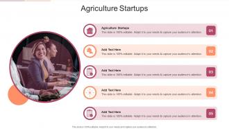 Agriculture Startups In Powerpoint And Google Slides Cpb
