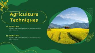 Agriculture Techniques Powerpoint Presentation File Good