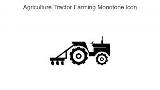 Agriculture Tractor Farming Monotone Icon In Powerpoint Pptx Png And Editable Eps Format
