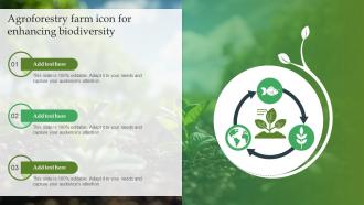 Agroforestry Farm Icon For Enhancing Biodiversity