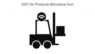 AGV For Products Monotone Icon In Powerpoint Pptx Png And Editable Eps Format