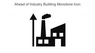Ahead Of Industry Building Monotone Icon In Powerpoint Pptx Png And Editable Eps Format