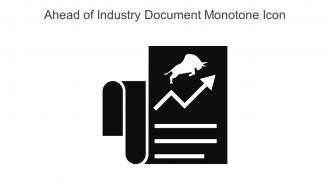 Ahead Of Industry Document Monotone Icon In Powerpoint Pptx Png And Editable Eps Format