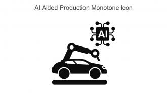AI Aided Production Monotone Icon In Powerpoint Pptx Png And Editable Eps Format