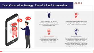 AI And Automation As A Lead Generation Strategy Training Ppt