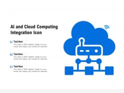 AI And Cloud Computing Integration Icon