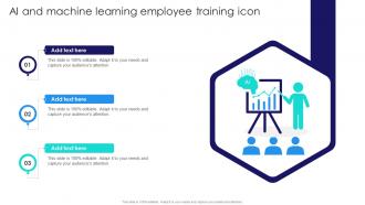 AI And Machine Learning Employee Training Icon
