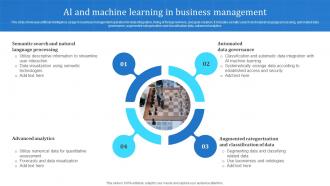 AI And Machine Learning In Business Management