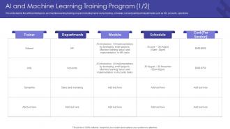 Ai And Machine Learning Training Program Getting From Reactive Service