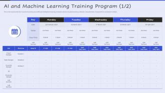 AI And Machine Learning Training Program Servicenow Performance Analytics