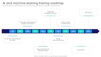 AI And Machine Learning Training Roadmap