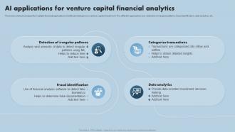 AI Applications For Venture Capital Financial Analytics