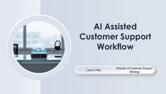 AI Assisted Customer Support Workflow PPT Mockup VA