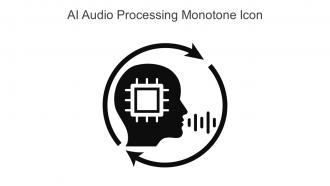 AI Audio Processing Monotone Icon In Powerpoint Pptx Png And Editable Eps Format