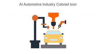 AI Automotive Industry Colored Icon In Powerpoint Pptx Png And Editable Eps Format