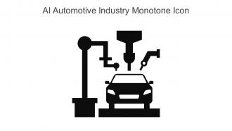 AI Automotive Industry Monotone Icon In Powerpoint Pptx Png And Editable Eps Format