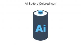 AI Battery Colored Icon In Powerpoint Pptx Png And Editable Eps Format