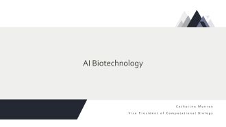 AI Biotechnology PPT Presentation VA