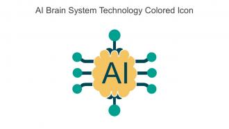 AI Brain System Technology Colored Icon In Powerpoint Pptx Png And Editable Eps Format