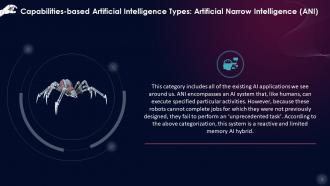 AI Category Based On Capabilities Artificial Narrow Intelligence Training Ppt Professionally Editable
