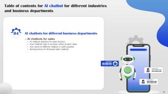 AI Chatbot For Different Industries And Business Departments Powerpoint Presentation Slides AI CD Colorful Researched