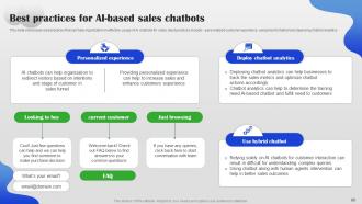 AI Chatbot For Different Industries And Business Departments Powerpoint Presentation Slides AI CD Appealing Researched