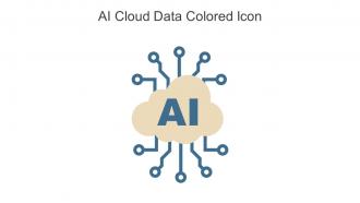 AI Cloud Data Colored Icon In Powerpoint Pptx Png And Editable Eps Format