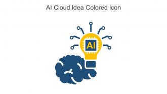 AI Cloud Idea Colored Icon In Powerpoint Pptx Png And Editable Eps Format