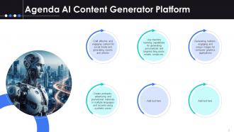 AI Content Generator Platform Powerpoint Presentation Slides AI CD V Colorful Template