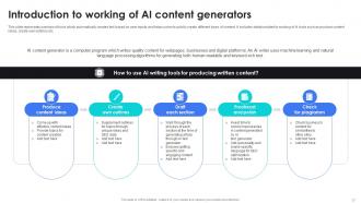 AI Content Generator Platform Powerpoint Presentation Slides AI CD V Pre designed Template